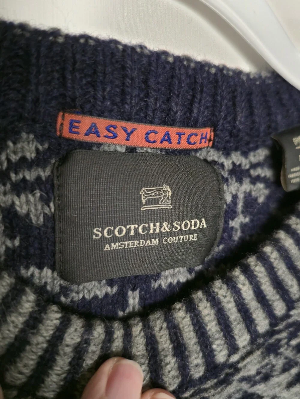 Scotch & Soda Amsterdam Couture Fair Isle Wool Blend Crewneck Sweater